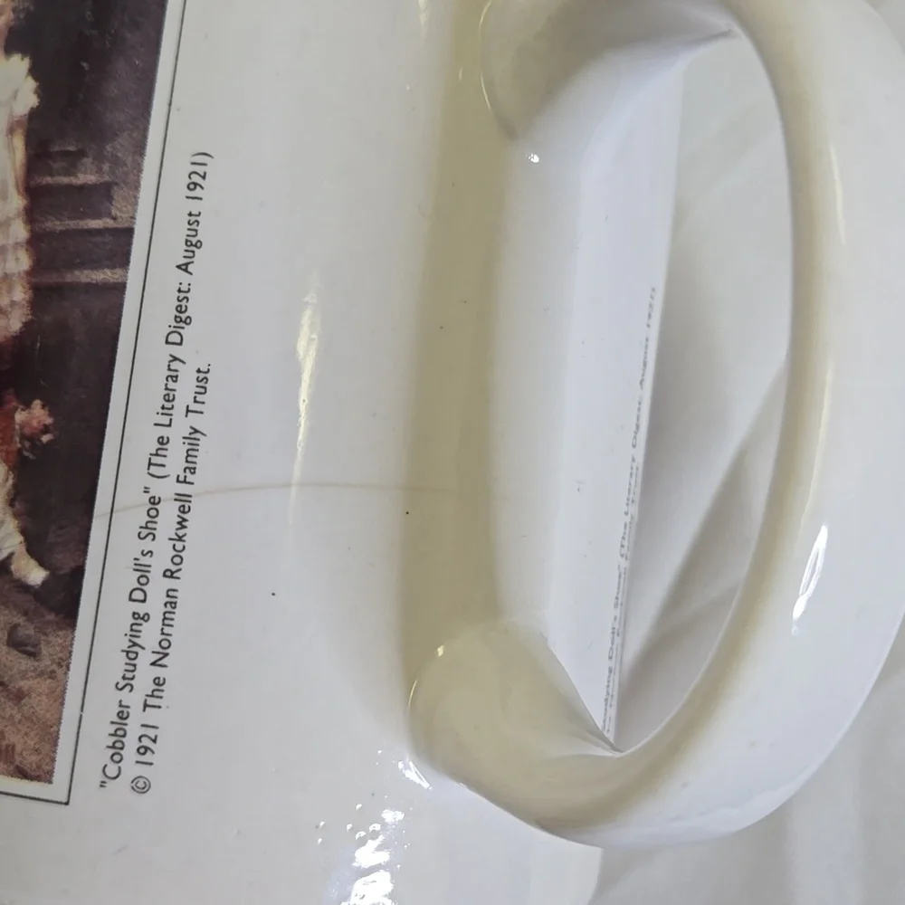 Norman Rockwell Coffee Mug, Cobbler Studying Dolls‎ Shoe